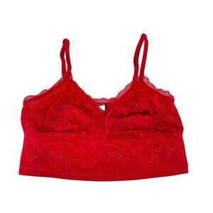 Victoria's Secret Bralette Red Wire Free Soft Band Xsmall
